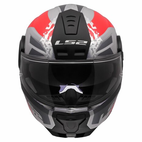 LS2 FF902 Scope II helmet Oxyd grey red