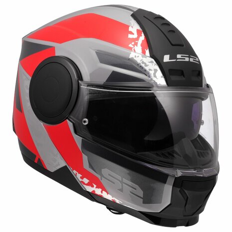 LS2 FF902 Scope II helmet Oxyd grey red