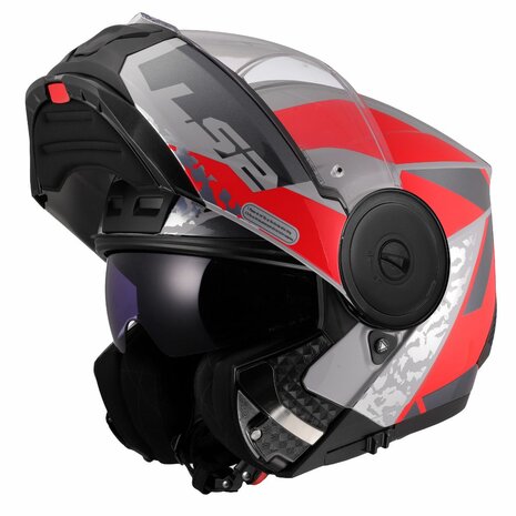 LS2 FF902 Scope II helmet Oxyd grey red