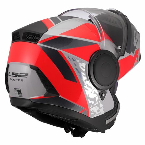 LS2 FF902 Scope II helmet Oxyd grey red