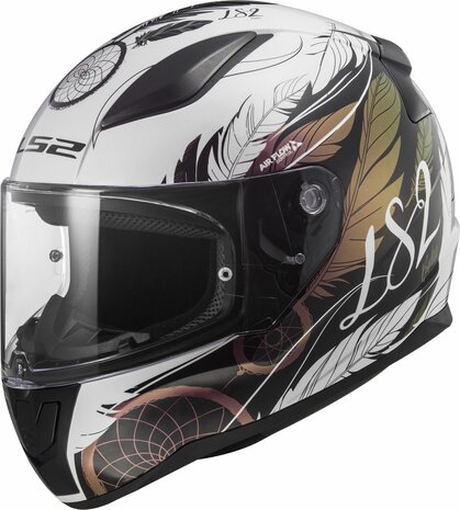 LS2 FF353 Rapid II helmet Boho white black pink - Size XXXL