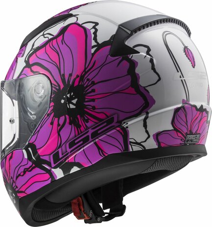 LS2 FF353 Rapid II helmet Poppies pink - Size XXL