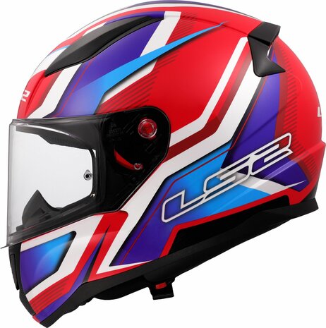 LS2 FF353 Rapid II helmet Flitz white blue red - Size XL