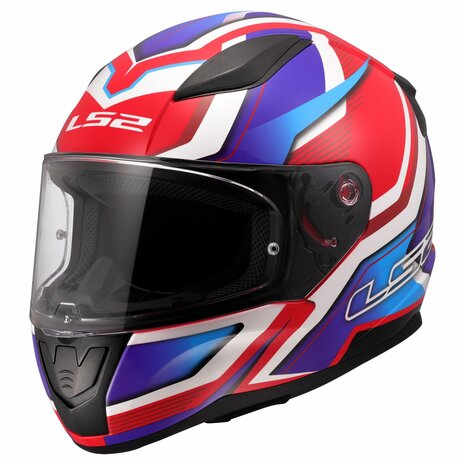 LS2 FF353 Rapid II helmet Flitz white blue red - Size XL
