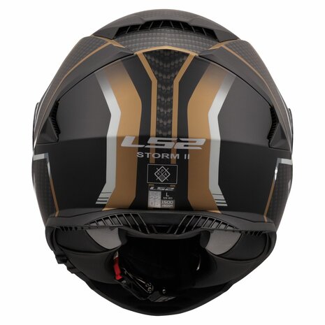 LS2 FF800 Storm II helmet Tracker black gold