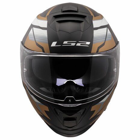 LS2 FF800 Storm II helmet Tracker matt black gold