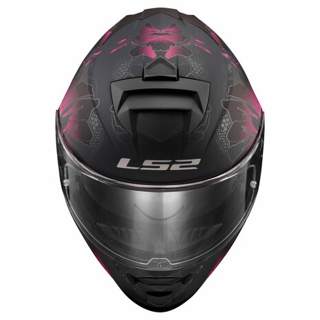 LS2 FF800 Storm II helmet Burst matt black pink