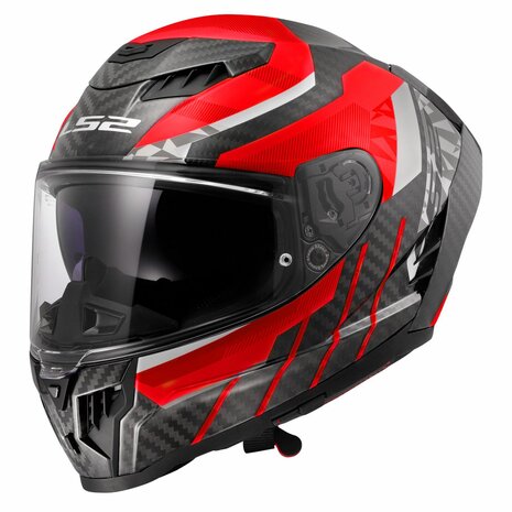 LS2 FF807 Dragon helmet Trax red