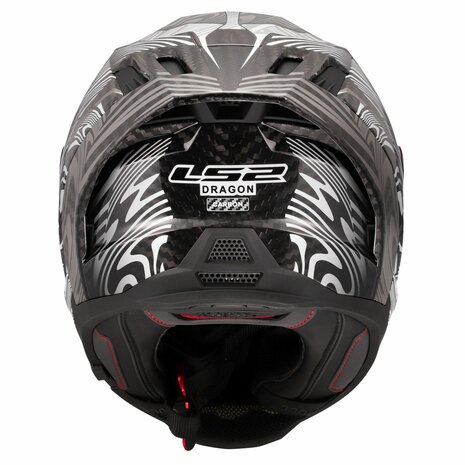 LS2 FF807 Dragon helmet Enthum gloss silver carbon