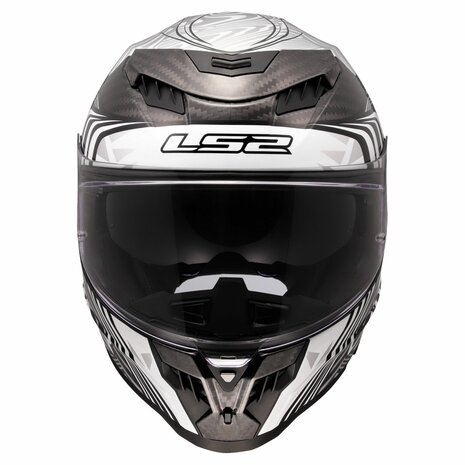 LS2 FF807 Dragon helmet Enthum gloss silver carbon