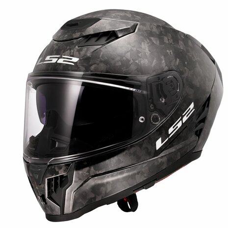 LS2 FF807 Dragon helmet solid forged carbon black
