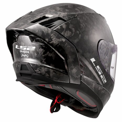 LS2 FF807 Dragon helmet solid forged carbon black