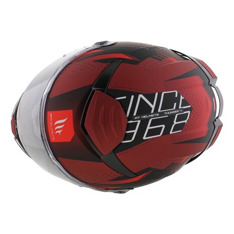 MT Thunder 4 SV full face helmet Luminence matt red