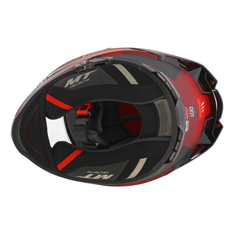 MT Thunder 4 SV full face helmet Luminence matt red