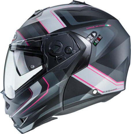Caberg Duke II Tour Matt Black Pink - Size XS - Modular Flip Up motorcycle helmet