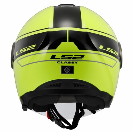 LS2 OF620 Classy helmet Classic gloss black h-v yellow