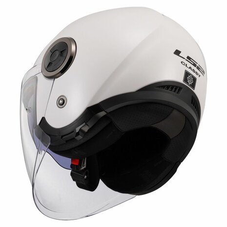 LS2 OF620 Classy helmet solid gloss white