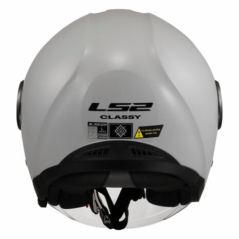 LS2 OF620 Classy helmet solid gloss pearl grey