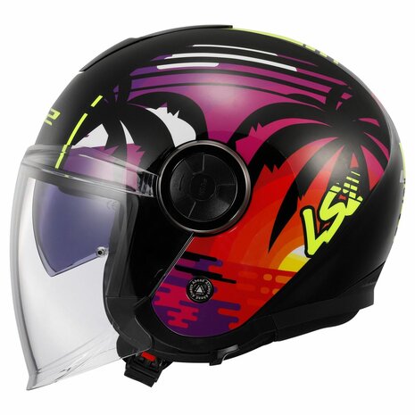 LS2 OF620 Classy helmet Palm gloss black