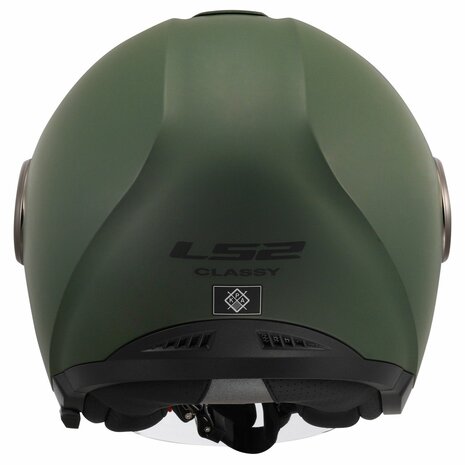 LS2 OF620 Classy helmet solid military matt green