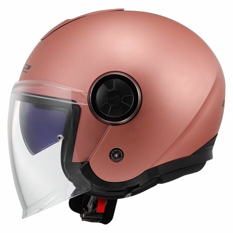 LS2 OF620 Classy helmet solid matt gold pink