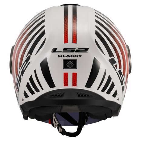 LS2 OF620 Classy helmet Cool gloss white wineberry