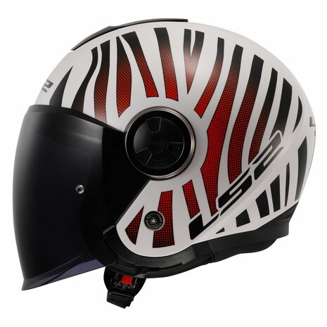 LS2 OF620 Classy helmet Cool gloss white wineberry