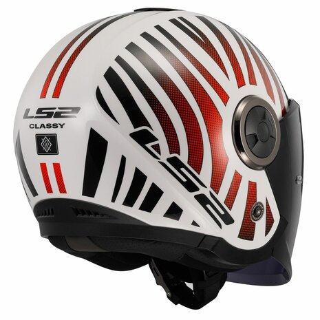 LS2 OF620 Classy helmet Cool gloss white wineberry
