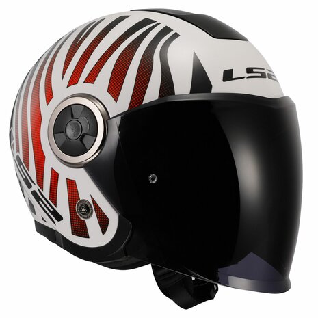 LS2 OF620 Classy helmet Cool gloss white wineberry