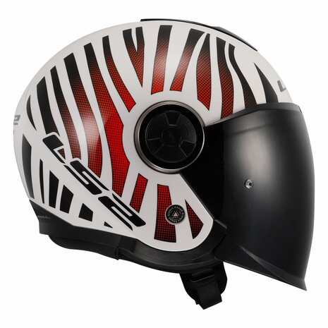LS2 OF620 Classy helmet Cool gloss white wineberry