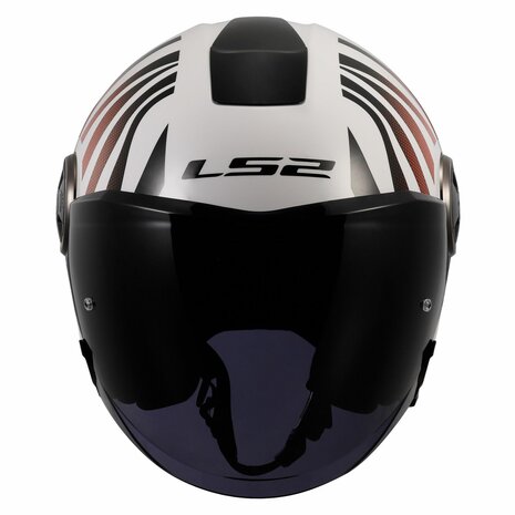 LS2 OF620 Classy helmet Cool gloss white wineberry