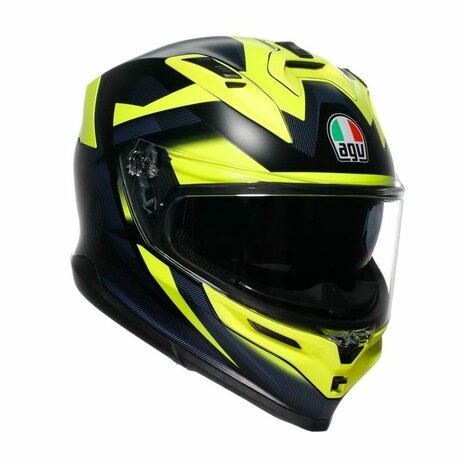 AGV K7 helmet Glimpse matt black fluo yellow