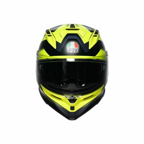 AGV K7 helmet Glimpse matt black fluo yellow