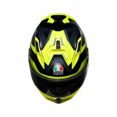 AGV K7 helmet Glimpse matt black fluo yellow