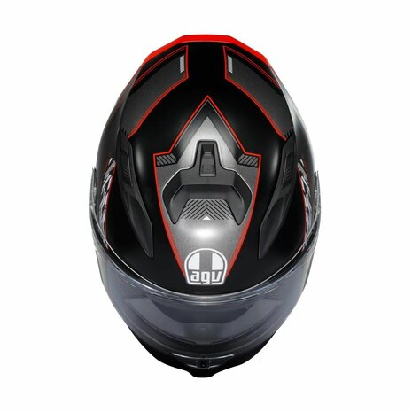 AGV K7 Kyber Gloss Black Grey Red