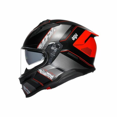 AGV K7 Kyber Gloss Black Grey Red