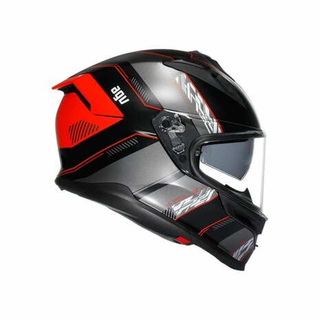 AGV K7 Kyber Gloss Black Grey Red