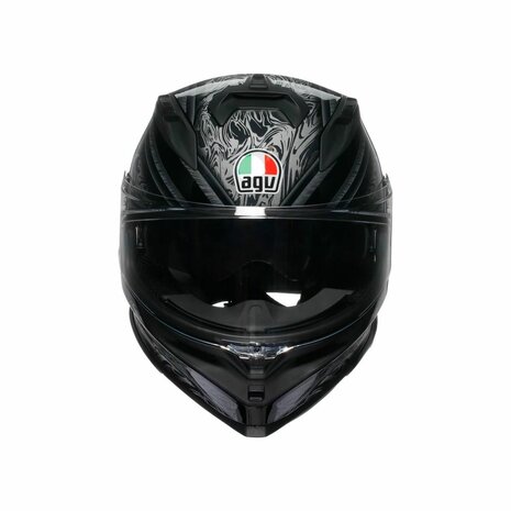 AGV K7 Damascus Gloss Black Silver