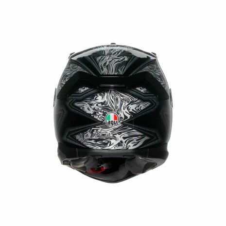 AGV K7 Damascus Gloss Black Silver