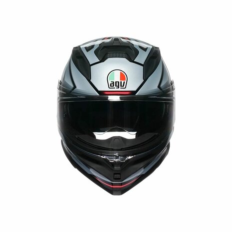 AGV K7 Jaeger Matt Black Silver Red