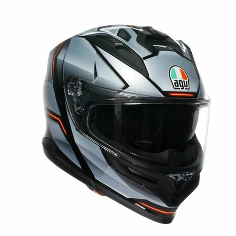 AGV K7 Jaeger Matt Black Silver Red