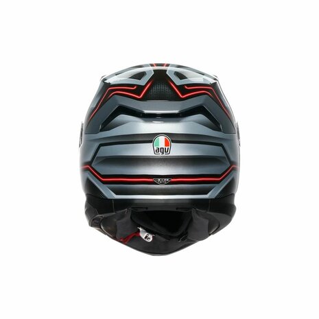AGV K7 Jaeger Matt Black Silver Red