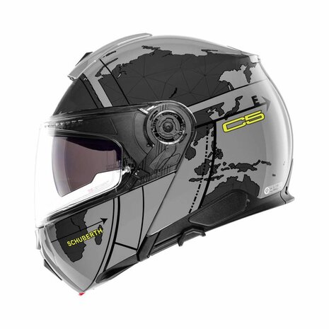 Schuberth C5 Globe Modular Motorcycle Helmet - Black Grey