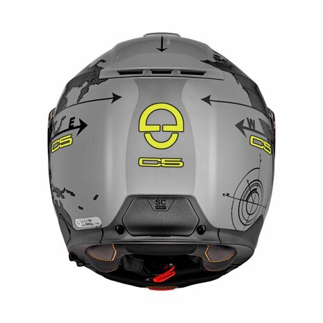 Schuberth C5 Globe Modular Motorcycle Helmet - Black Grey