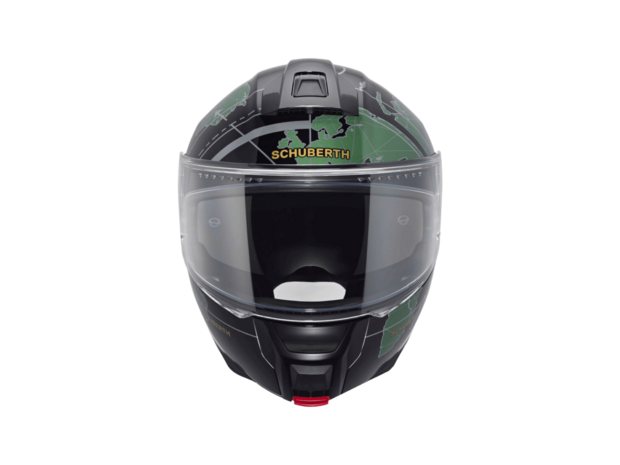 Schuberth C5 Globe Modular Motorcycle Helmet - Black Green