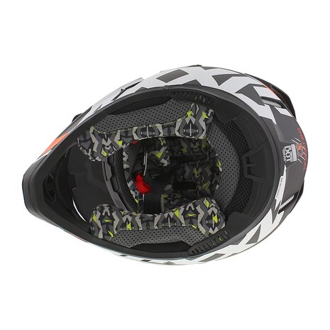 Axxis Wolf Jackal B14 matt orange black offroad mx motorcycle helmet
