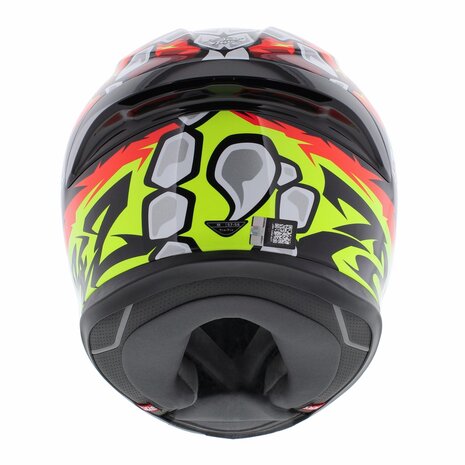 AGV K6 S Bezzecchi 2024 motorcycle helmet black red white fluo yellow