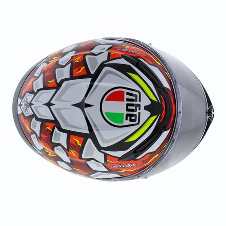 AGV K6 S Bezzecchi 2024 motorcycle helmet black red white fluo yellow