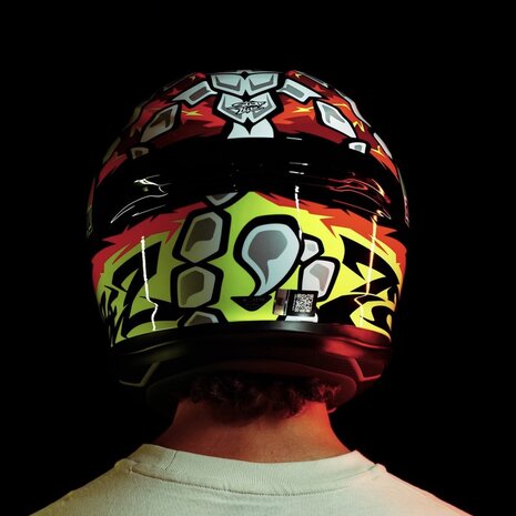 AGV K6 S Bezzecchi 2024 motorcycle helmet black red white fluo yellow