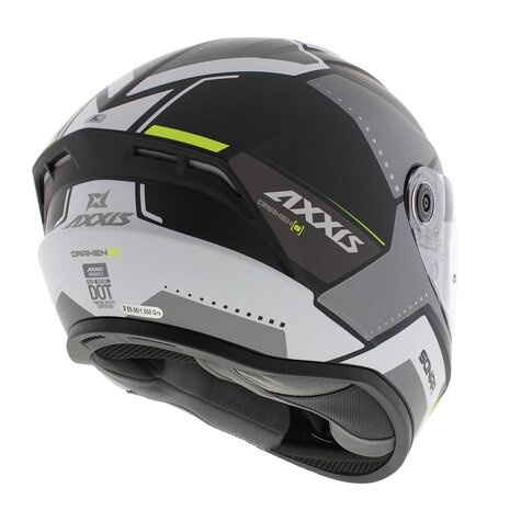 Axxis Draken S helmet Sonar B13 matt black grey yellow
